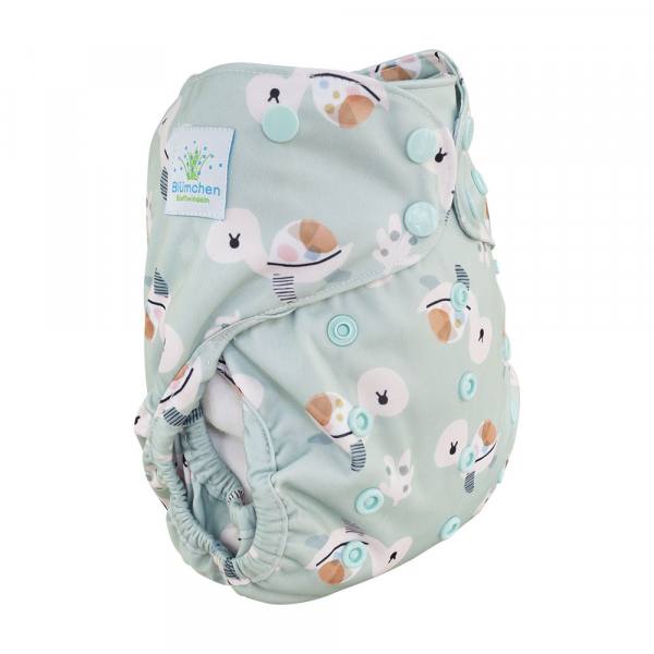 Blümchen diaper cover OneSize PUL Snaps Cozy Designs